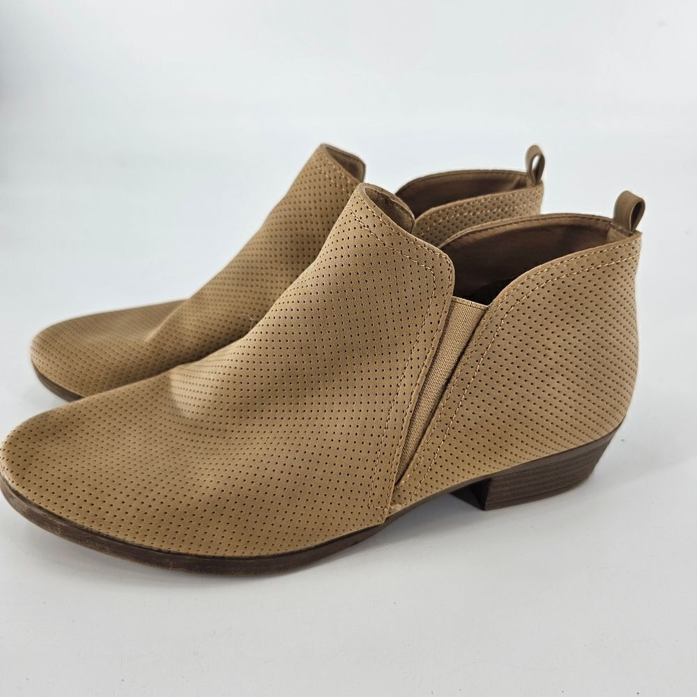 Rampage booties womens 10 tesla brown tan boots ankle